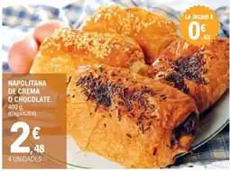 E.Leclerc Napolitana de crema o chocolate oferta