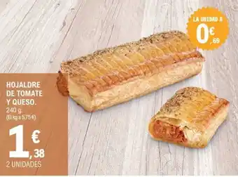 Hojaldre de tomate y queso