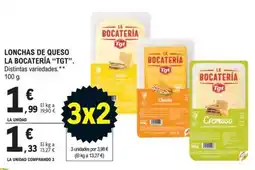 E.Leclerc La bocatería lonchas de queso oferta