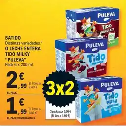 E.Leclerc Puleva tido milky oferta