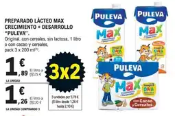 E.Leclerc Puleva preparado lácteo max crecimiento + desarrollo oferta