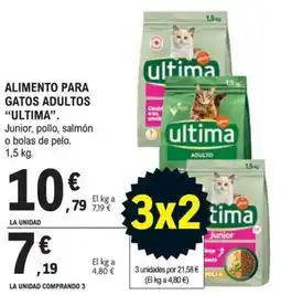 E.Leclerc Ultima alimento para gatos adultos oferta