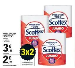 E.Leclerc Scottex papel cocina jumbo oferta