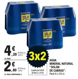 E.Leclerc Agua mineral natural solán de cabras oferta