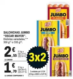 E.Leclerc Oscar Mayer salchichas jumbo oferta