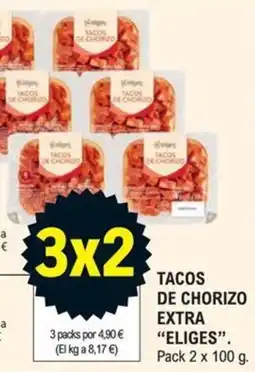 E.Leclerc Eliges tacos de chorizo extra oferta