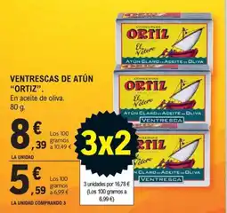 E.Leclerc ortiz ventrescas de atun oferta
