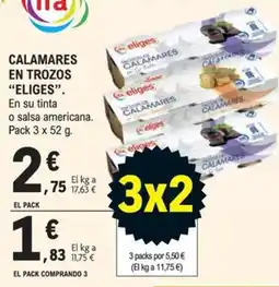 E.Leclerc eliges calamares en trozos oferta