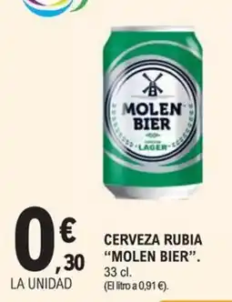 E.Leclerc Cerveza rubia "Molen Bier" oferta