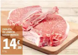 E.Leclerc Chuleta de lomo de cerdo ibérico oferta