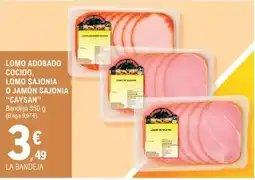 E.Leclerc Caysan lomo adobado cocido, lomo sajonia o jamón sajonia oferta