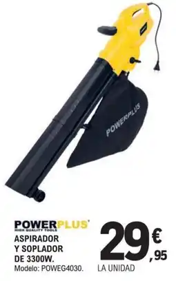 E.Leclerc Powerplus aspirador y soplador de 3300w modelo poweg4030 oferta