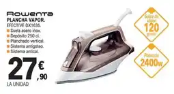 E.Leclerc Rowenta plancha vapor. efective dx1635 oferta