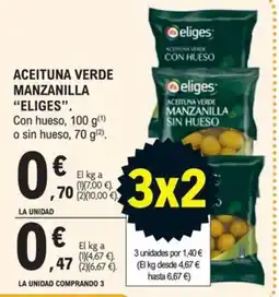 E.Leclerc Eliges aceituna verde manzanilla oferta