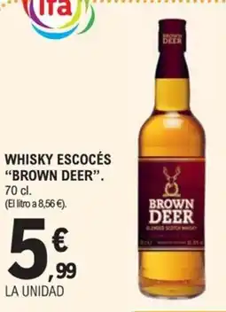 E.Leclerc Brown Deer whisky escocés oferta