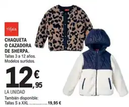 E.Leclerc Tissaia chaqueta o cazadora de sherpa oferta