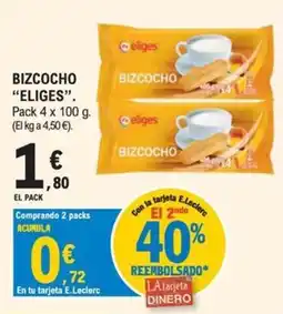 E.Leclerc Eligés bizcocho oferta