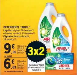 E.Leclerc Ariel detergente líquido oferta