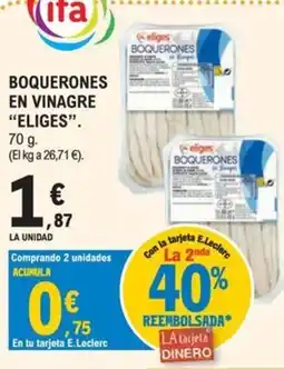 E.Leclerc Eliges boquerones en vinagre oferta