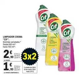 E.Leclerc Cif limpiador crema oferta