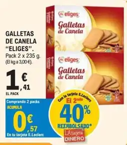 E.Leclerc eliges galletas de canela oferta