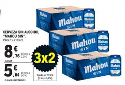 E.Leclerc Mahou sin alcohol oferta