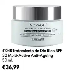 Oriflame Oriflame Novage+ Multi-Active Anti-Ageing Day Cream Rich + SPF 30 oferta