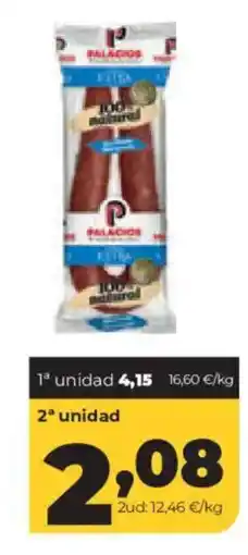 Alimerka Palacios salchichas oferta