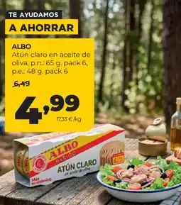 Alimerka Albo atún claro en aceite de oliva oferta