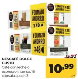Alimerka Nescafé Dolce Gusto café con leche o espresso intenso oferta