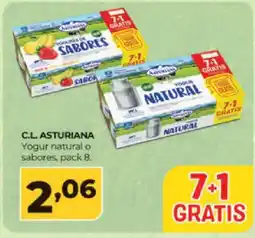 Alimerka C.L. Asturiana yogur natural o sabores oferta