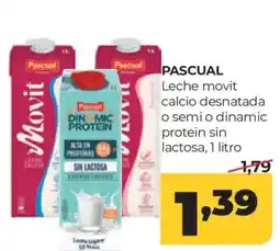 Alimerka Pascual leche movit calcio desnatada o semi o dinamic protein sin lactosa oferta