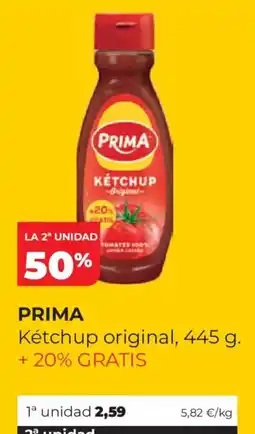 Alimerka Prima ketchup original oferta