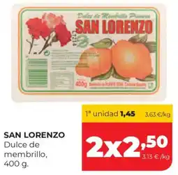 Alimerka San Lorenzo dulce de membrillo oferta