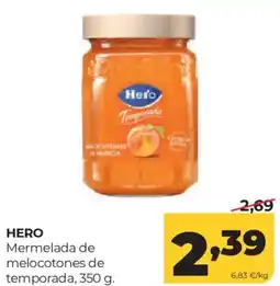 Alimerka Hero mermelada de melocotones de temporada oferta