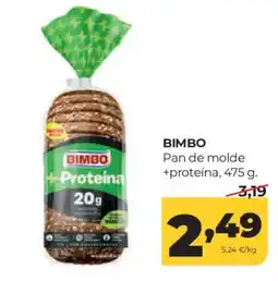 Alimerka Bimbo pan de molde +proteína oferta