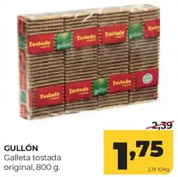 Alimerka Gullón galleta tostada original oferta