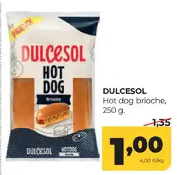 Alimerka Dulcesol hot dog brioche oferta