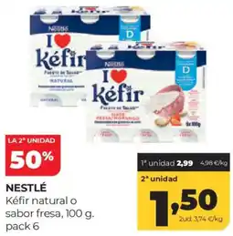 Alimerka Nestlé kéfir natural o sabor fresa oferta