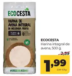 Alimerka Ecocesta harina integral de avena oferta