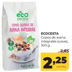 Alimerka Ecocesta copos de avena integrales suaves oferta