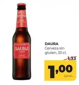 Alimerka Daura cerveza sin gluten oferta
