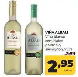 Alimerka Viña Albali vino blanco semidulce o verdejo sauvignon oferta