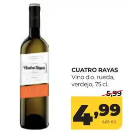 Alimerka cuatro rayas vino d.o. rueda verdejo oferta