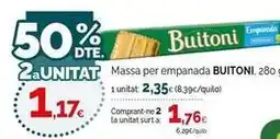 Condis Buitoni - massa per empanada oferta