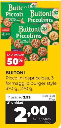 Alimerka Buitoni Piccolinis oferta
