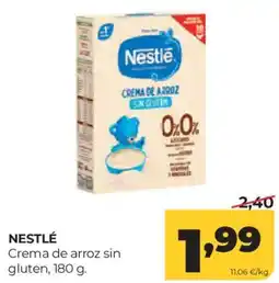 Alimerka Nestlé Crema de arroz sin gluten oferta