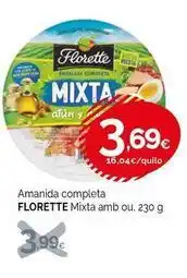 Condis Florette - amanida completa mixta amb ou oferta