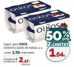 Condis Oikos - iogurt grec caramel o pastis de nabius oferta