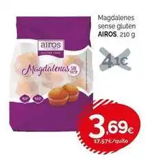 Condis Airos - magdalenes sin gluten oferta